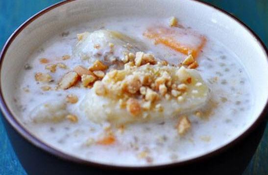 che-chuoi-chung Chè chuối chưng