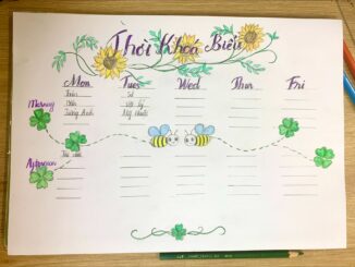 Trang trí thời khoá biểu