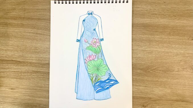 ve-ao-dai-viet-nam vẽ áo dài việt nam