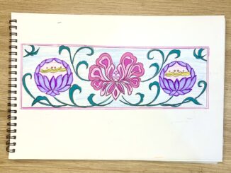 Vẽ trang trí đường diềm hoạ tiết thời Lý